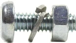 Fix-Nippel Hakennippel Nummernschildschraube Nr. Schirmschraube M4x12 Zink VPE 100 Stk