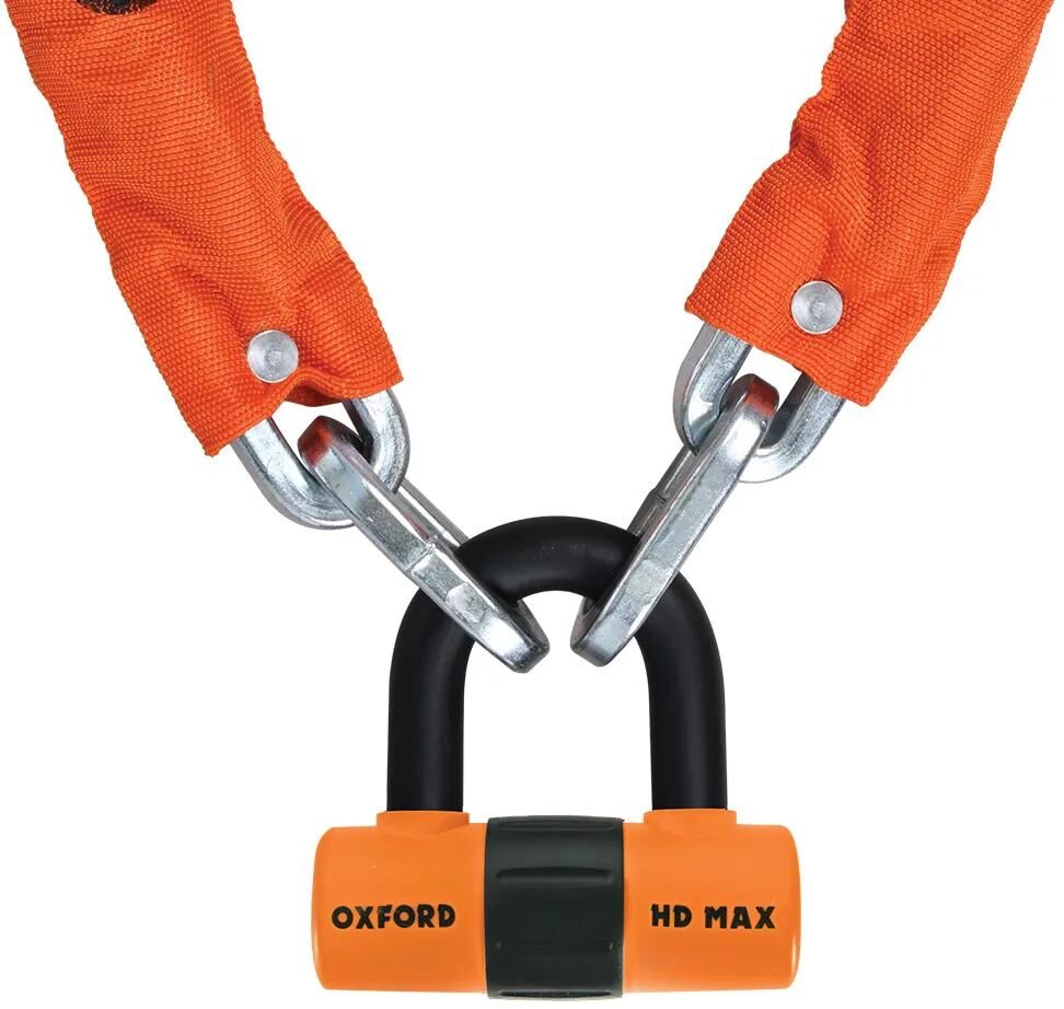 Oxford-Kettenschloss HD-Kette Kettenschlösser HD 10 mm x 1,5 m orange