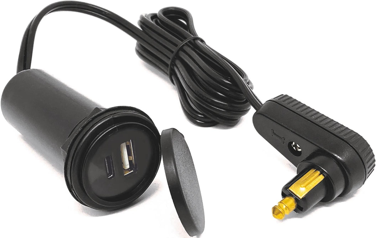 Baas Fahrradteile Boss Stromkabel USB 17 USB Tankrucksackkabel Boss A+C Anschluss