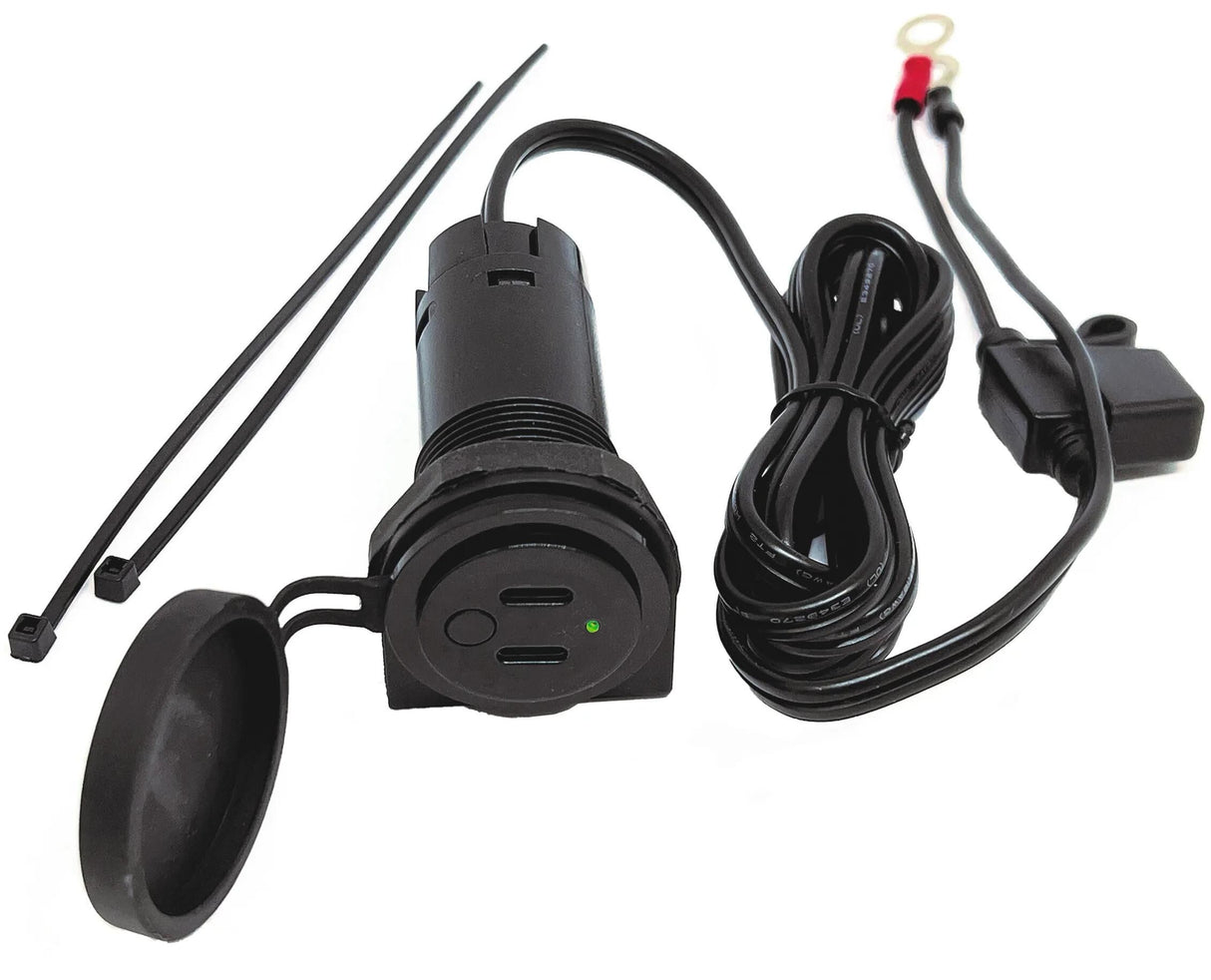 Baas Fahrradteile Boss USB-Buchse USB18. USB-Board-Buchsen Boss C+C-Anschluss