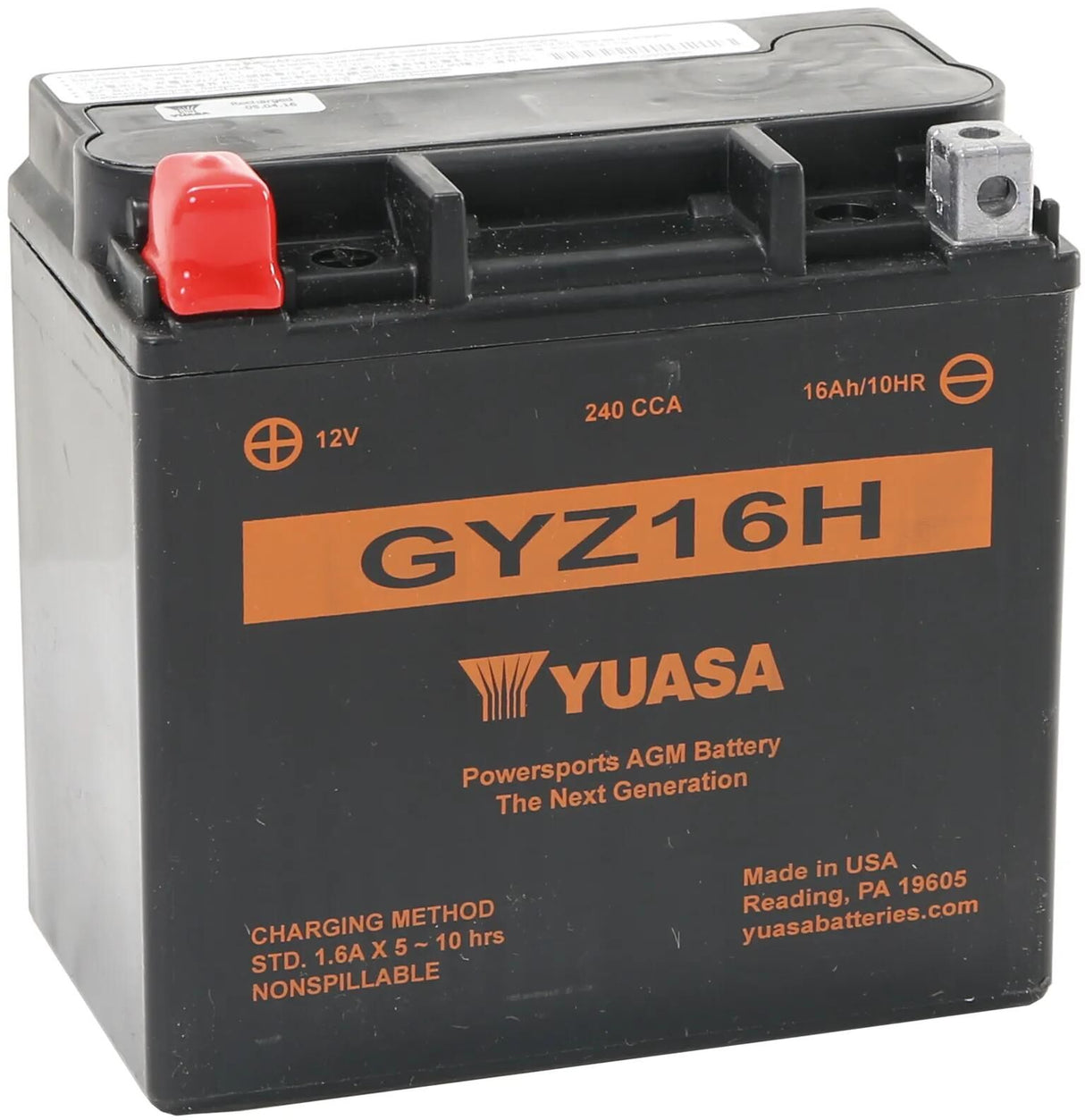 Yuasa-Batterie gyz16h. Batterie Gyz16h AGM
