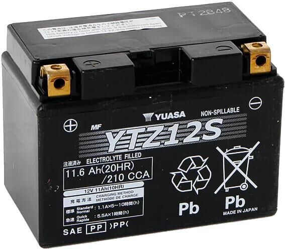 Yuasa-Batterie ytz12s. batterie ytz12s agm