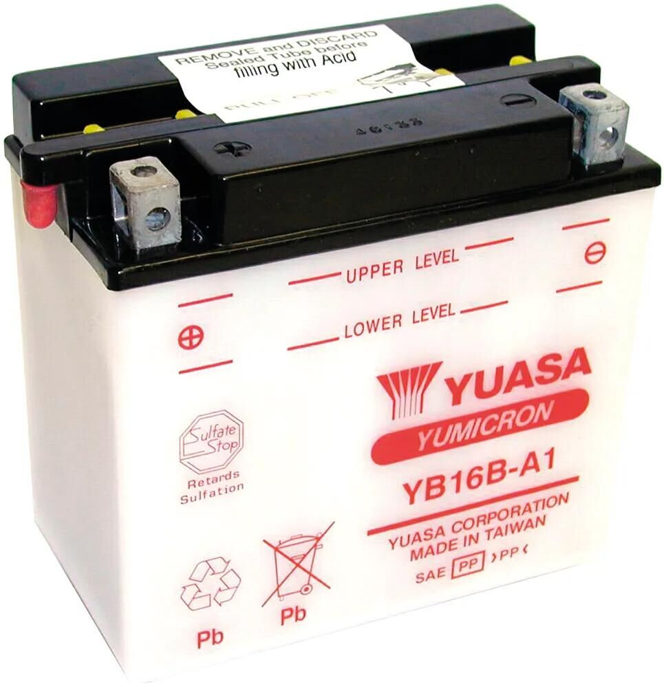 Yuasa-Batterie yb16b-a1. Batterie YB16B-A1 Standard ohne SP