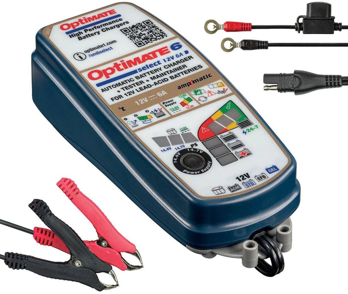 Tecmate Batterieladegerät Optimate 6 Select Optimate 6 Ladegerät Select