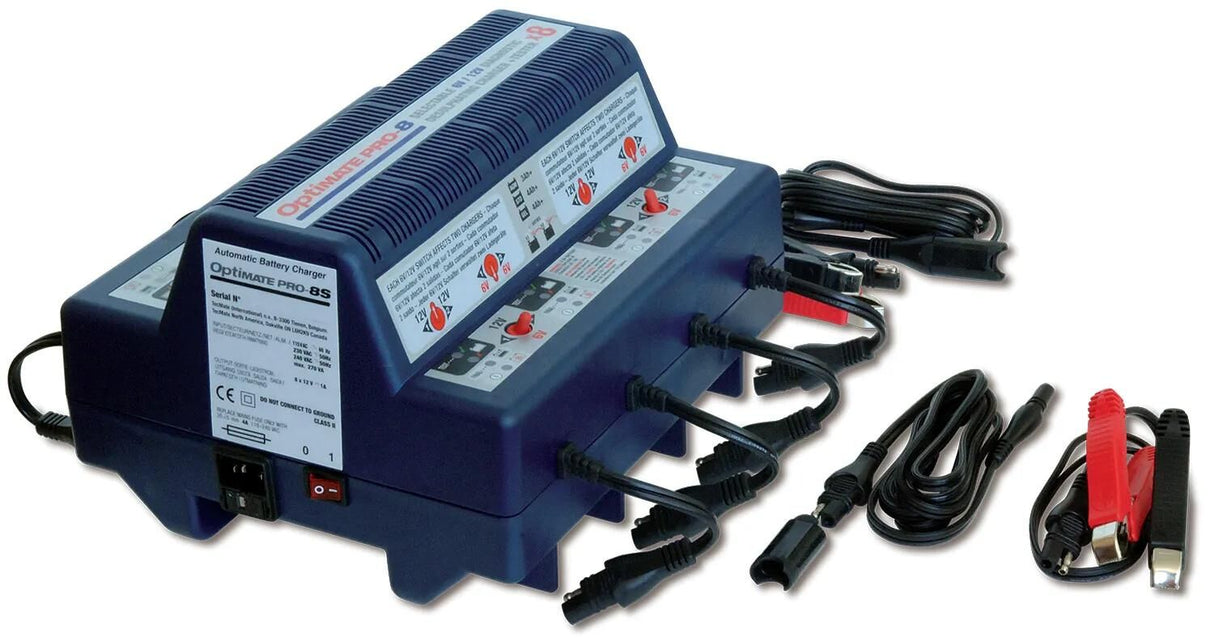 Tecmate Batterieladegerät Optimum Pro-8 Optimiertes Pro-8 Ladegerät