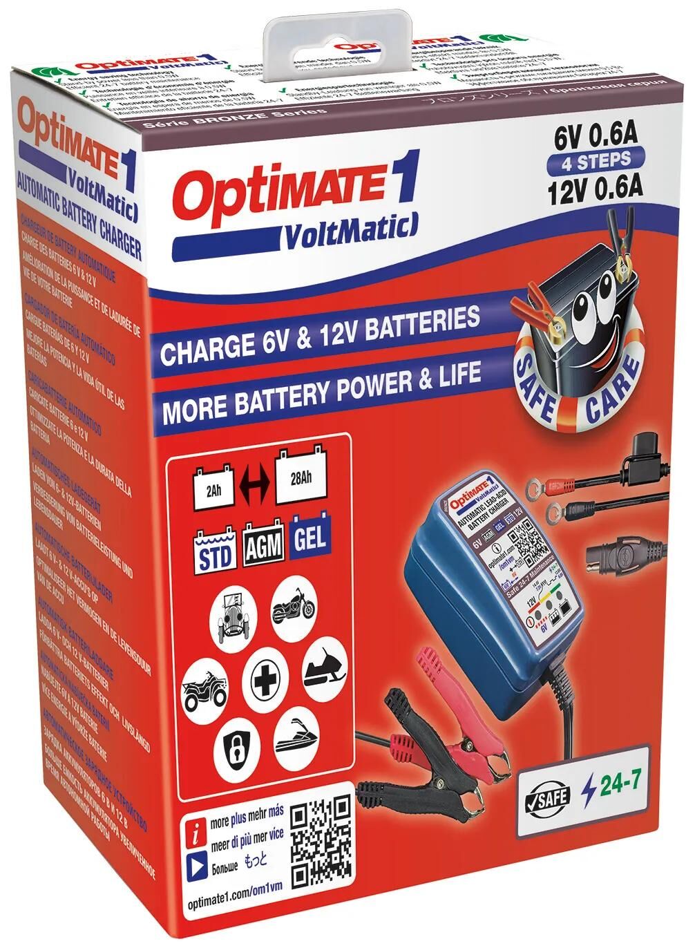 Tecmate Batterieladegerät Optimate1 Voltmatic vom Optitimate 1 Ladegerät Voltmatic