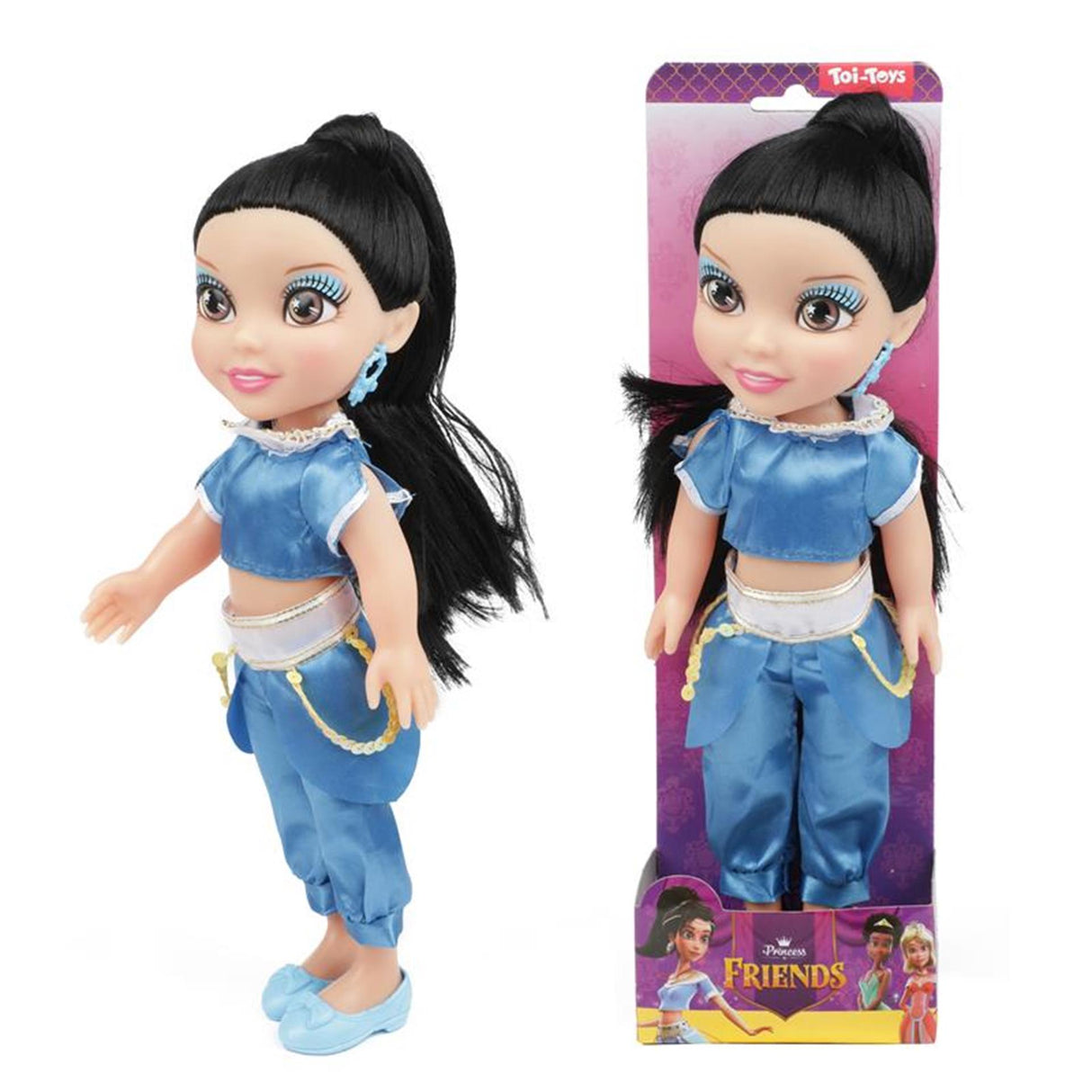 Toi-toys Toi Toys Prinzessin Freunde Puppe 30cm blau
