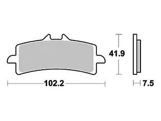 TRW Bremsbeläge MCB 792 Bremsbelag MCB 792 SCR Sinter Carbon Racing