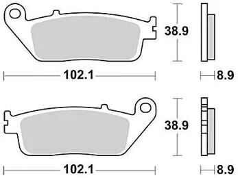 TRW Bremsbeläge MCB 764 Bremsbelag MCB 764 SRM Sintermetall