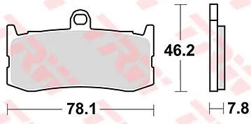 TRW Bremsbeläge MCB816 Bremsbelag MCB 816 SV Sintermetall