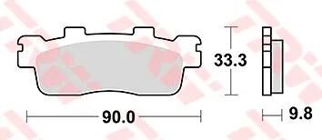 TRW Bremsbeläge MCB830 Bremsbelag MCB 830 Bio-Standard