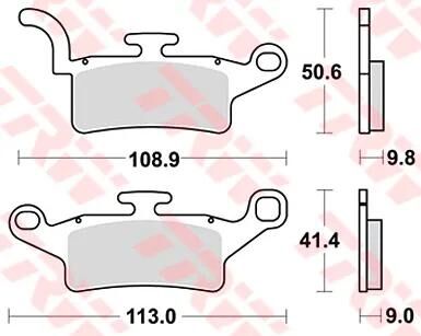 TRW Bremsbeläge MCB835 Bremsbelag MCB 835 Bio-Standard