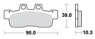 TRW Bremsbeläge MCB839 Bremsbelag MCB 839 Bio-Standard