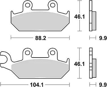TRW Bremsbeläge MCB 627 Bremsbelag MCB 627 Bio-Standard