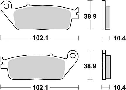 TRW Bremsbeläge MCB 631 Bremsbelag MCB 631 Bio-Standard