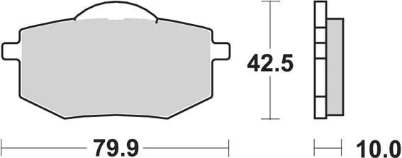TRW Bremsbeläge MCB 587 Bremsbelag MCB 587 Bio-Standard