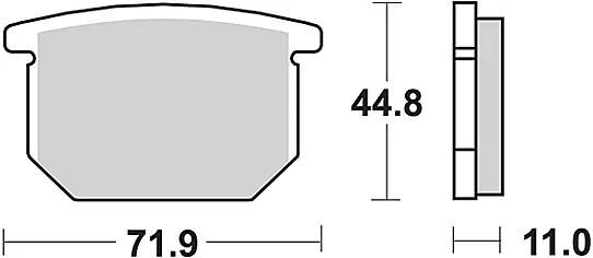 TRW Bremsbeläge MCB 501 Bremsbelag MCB 501 Bio-Standard