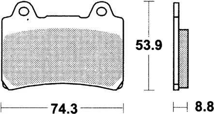 TRW Bremsbeläge MCB 584 Bremsbelag MCB 584 SV Sintermetall
