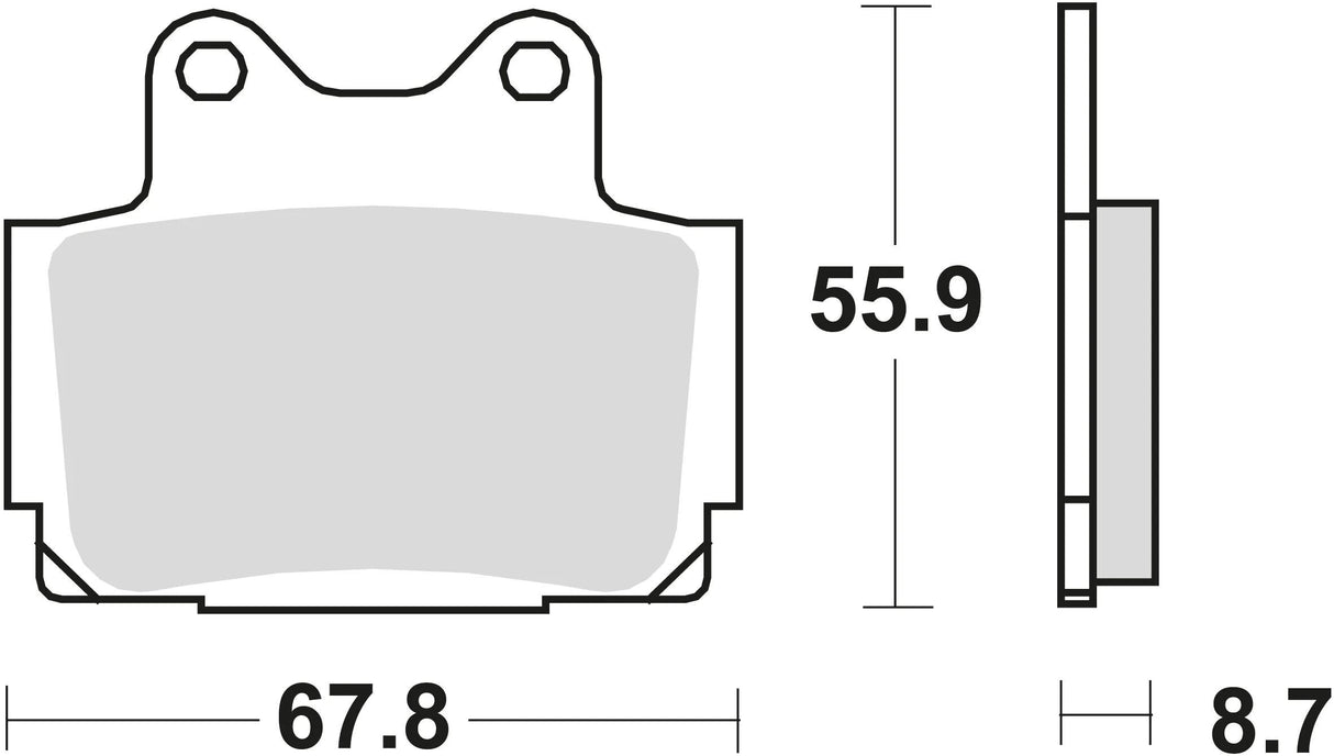 TRW Bremsbeläge MCB 541 Bremsbelag MCB 541 Bio-Standard