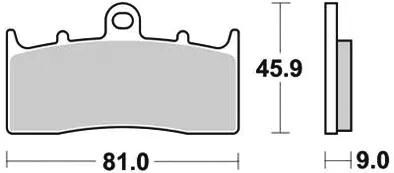 TRW-Lucas Bremsbelag MCB 736 Bremsbelag MCB 736 SV Sintermetall