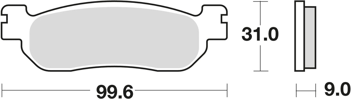 TRW Bremsbeläge MCB 699 Bremsbelag MCB 699 Bio-Standard