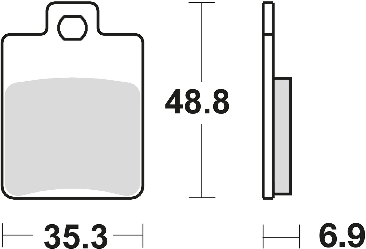 TRW Bremsbeläge MCB 695 Bremsbelag MCB 695 EC organisch