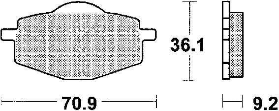TRW Bremsbeläge MCB 539 Bremsbelag MCB 539 Bio-Standard