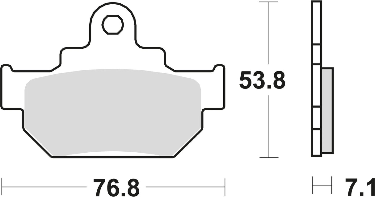 TRW Bremsbeläge MCB 550 Bremsbelag MCB 550 Bio-Standard