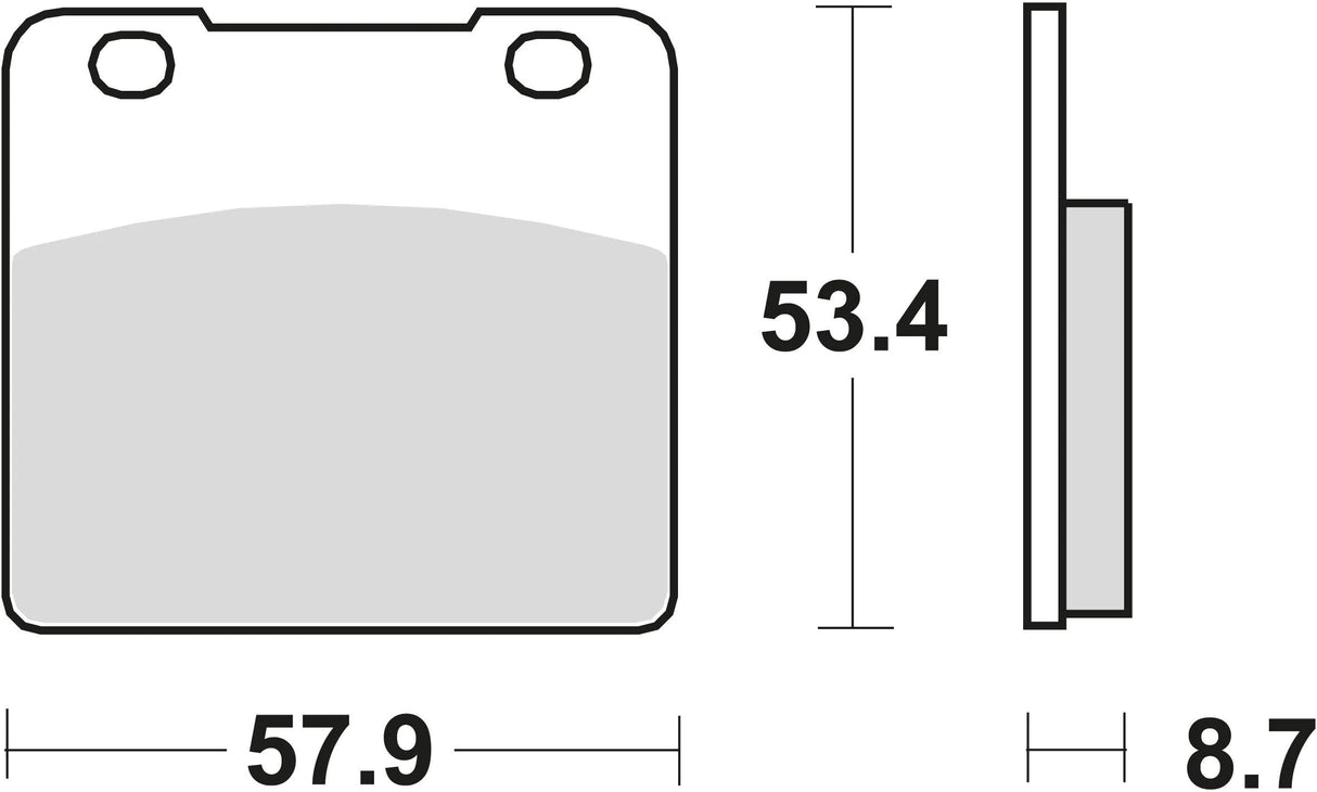 TRW Bremsbeläge MCB 542 Bremsbelag MCB 542 Bio-Standard