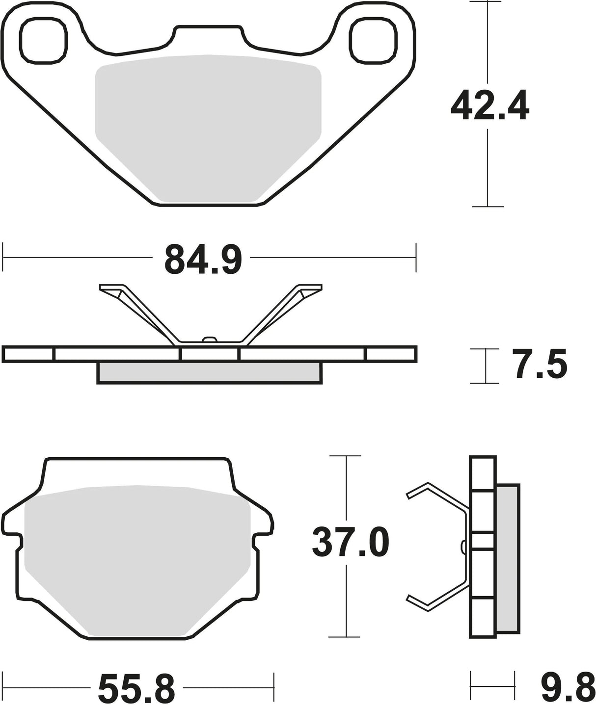 TRW Bremsbeläge MCB 667 Bremsbelag MCB 667 SI aus Sintermetall