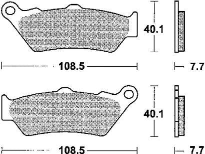 TRW Bremsbeläge MCB 671 Bremsbelag MCB 671 Bio-Standard
