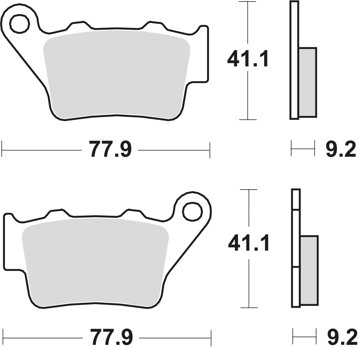 TRW Bremsbeläge MCB 672 Bremsbelag MCB 672 Bio-Standard