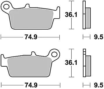 TRW Bremsbeläge MCB 575 Bremsbelag MCB 575 Si aus Sintermetall
