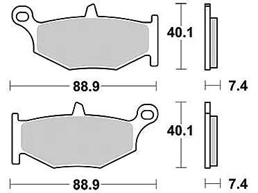TRW Bremsbeläge MCB 783 Bremsbelag MCB 783 SH Sintermetall