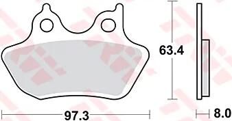 TRW Bremsbeläge MCB 778 Bremsbelag MCB 778 SH Sintermetall