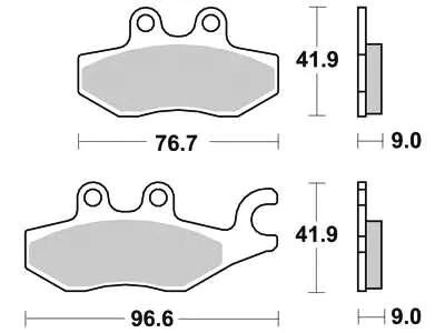 TRW -Lucas Bremsbelag MCB 771 Bremsbelag MCB 771 Bio-Standard