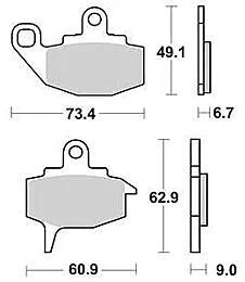 TRW Bremsbeläge MCB 573 Bremsbelag MCB 573 Bio-Standard