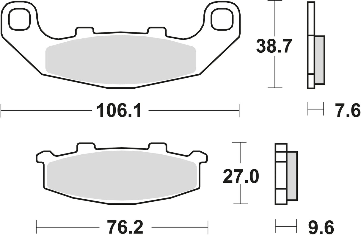 TRW Bremsbeläge MCB 586 Bremsbelag MCB 586 SV Sintermetall