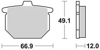 TRW Bremsbeläge MCB 62 Bremsbelag MCB 62 Bio-Standard