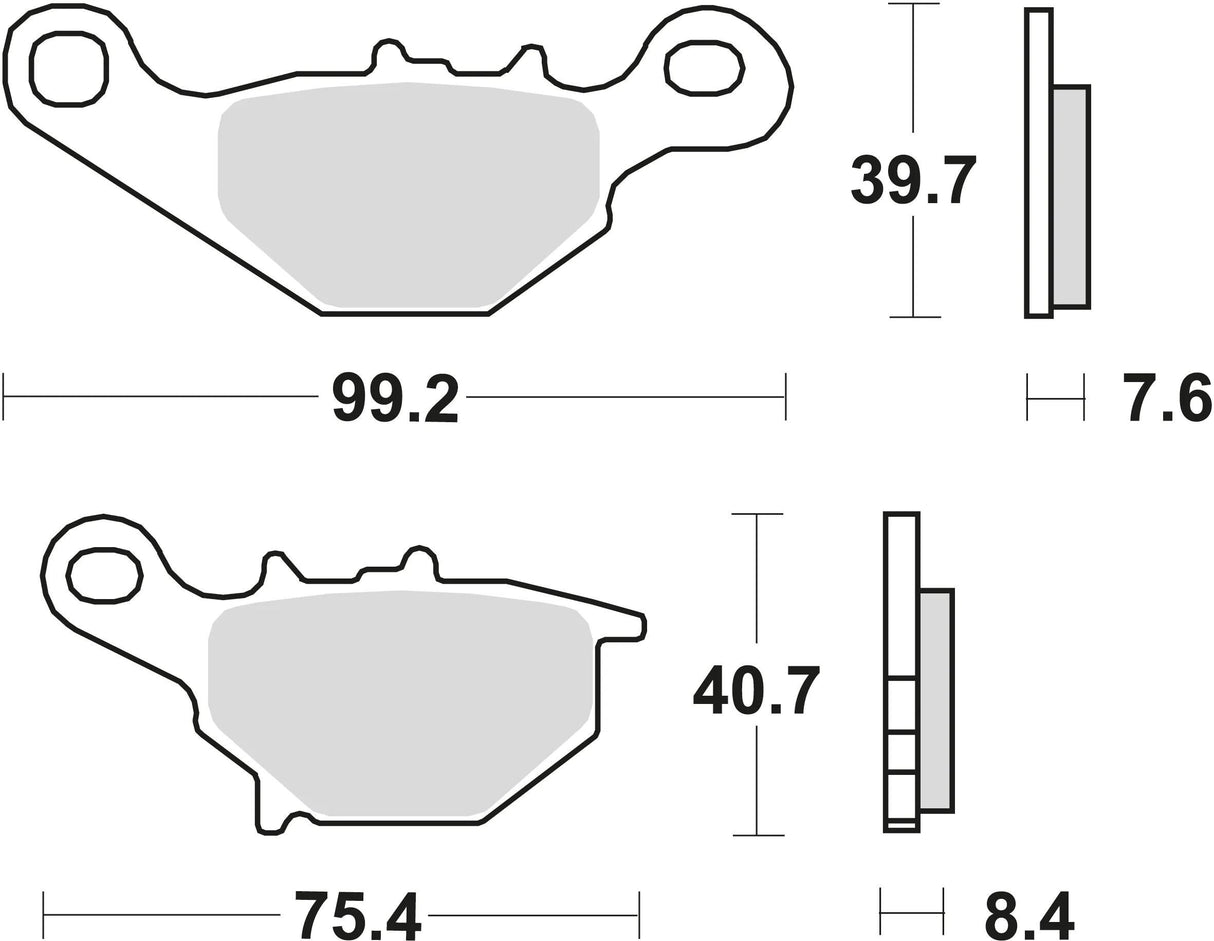 TRW Bremsbeläge MCB 679 Bremsbelag MCB 679 SI aus Sintermetall