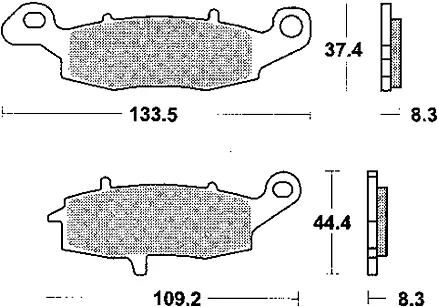 TRW Bremsbeläge MCB 681 Bremsbelag MCB 681 SH Sintermetall