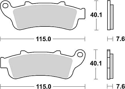 TRW Bremsbeläge MCB 692 Bremsbelag MCB 692 SV Sintermetall