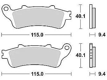 TRW Bremsbeläge MCB 693 Bremsbelag MCB 693 SH Sintermetall