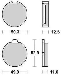TRW Bremsbeläge MCB 70 Bremsbelag MCB 70 Bio-Standard