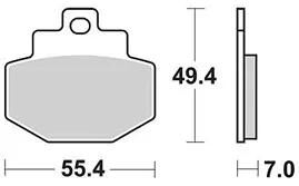 TRW Bremsbeläge MCB 727 Bremsbelag MCB 727 Bio-Standard