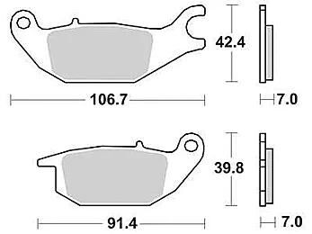 TRW Bremsbeläge MCB 738 Bremsbelag MCB 738 Bio-Standard