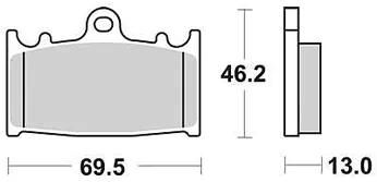 TRW Bremsbeläge MCB 741 Bremsbelag MCB 741 Bio-Standard