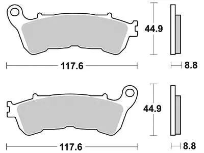 TRW Bremsbeläge MCB 776 Bremsbelag MCB 776 SV Sintermetall