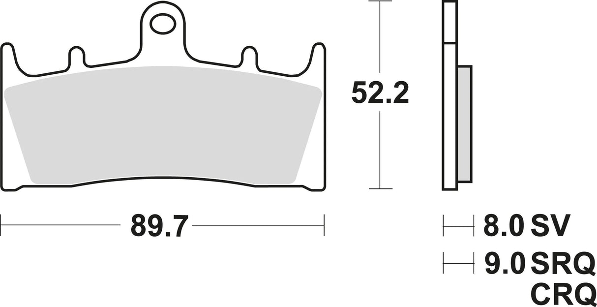 TRW Bremsbeläge MCB 659 Bremsbelag MCB 659 TRQ Sint.Metal Racing