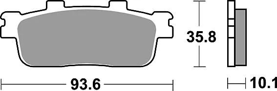 TRW -Lucas Bremsbelag MCB 800 Bremsbelag MCB 800 Bio-Standard